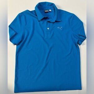 EUC Boys Puma Golf Polo, Turquoise Size L
